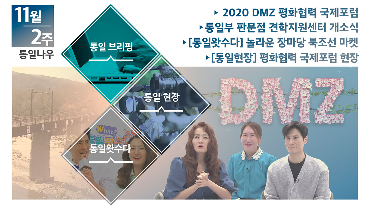 [통일NOW] 2020 DMZ 평화협력 국제포럼 (2020년 11월 둘째 주)