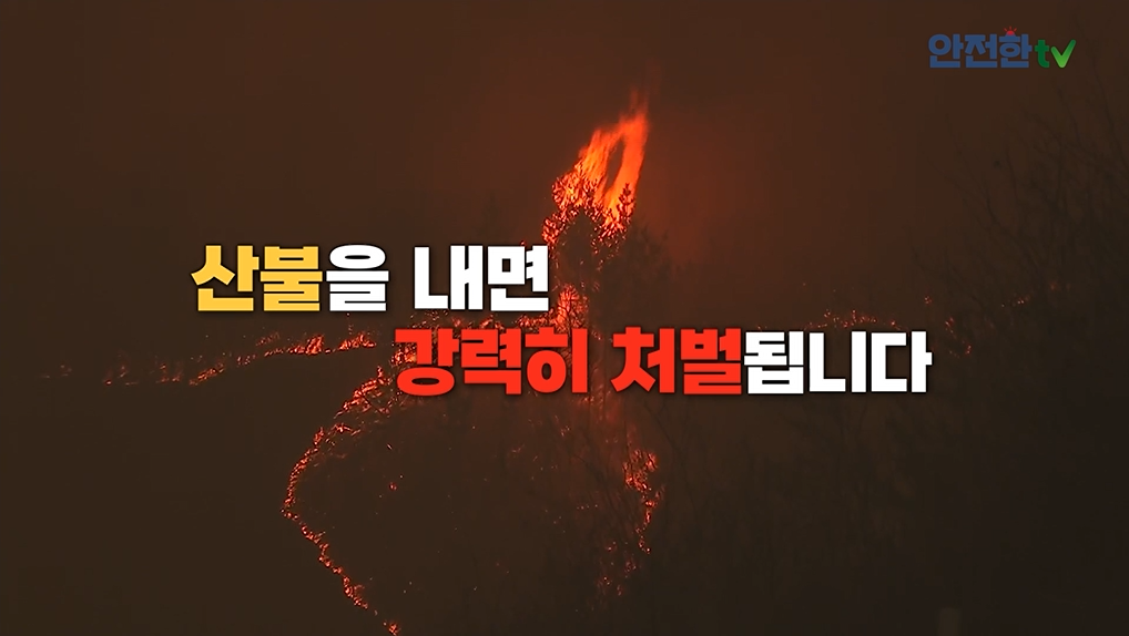 행정안전부- 산불 가해자 처벌규정 홍보 동영상 (2024년 4월 홍보영상)